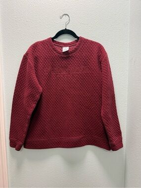 TEXAS A&M Champion Quilted Pullover in Burgundy Size M